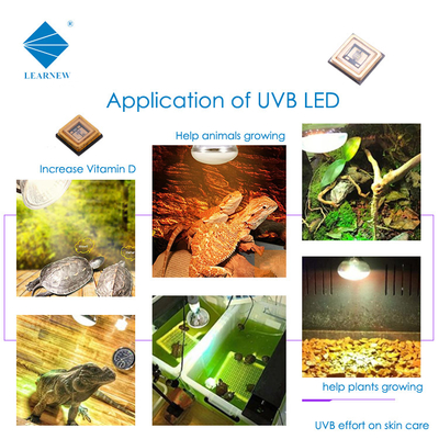 Lichtgevoelige 3W 3535 UVB LED-chips 320nm 315nm 306nm 340nm voor verharding en coating