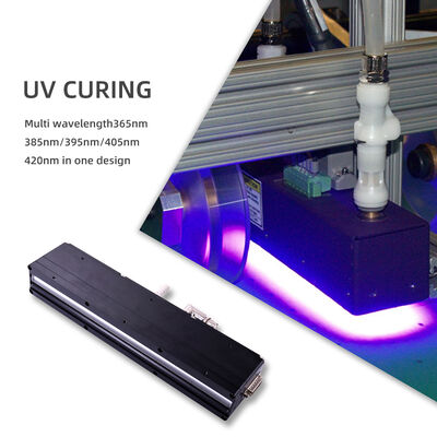 Lange levensduur AC220V 1200W UV LED-systeem 395nm 310mm Lange drukmachines 12w/cm2 0-12V Dimming Offset Printer