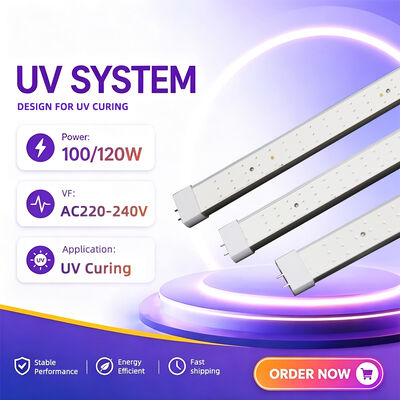 Hoge efficiëntie Erythemale UV-bruiningsbuis 365Nm Uva 370Nm Uvb Lange levensduur 10000 uur kwikvrije vervangende UV-lamp 100W-120W