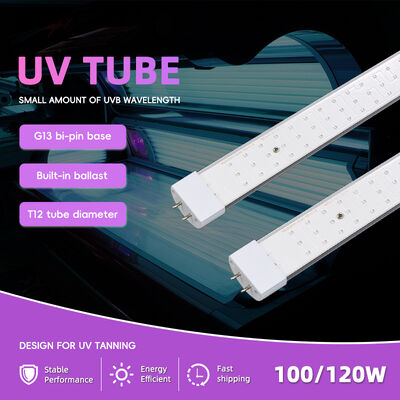 Professionele UV-bruiningslichtbuis100W-120W 1.8M 1.9M 2.0M CE-gecertificeerde 365Nm UV-buis voor zonnebankapparatuur