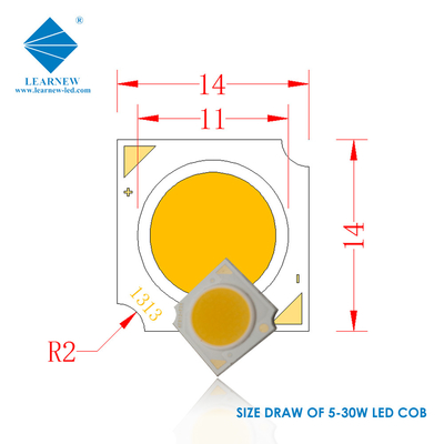 1414 Series COB LED-chips 3W 5W 9W 15W 2700K 6500K 120-140lm/W R11mm Voor LED-spotlights