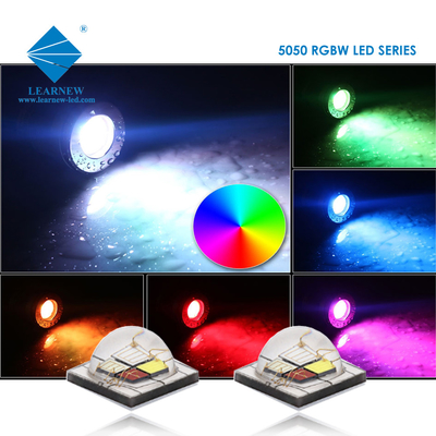 12W SMD5050 RGBW chips 350mA 620-630nm 520-530nm 460-470nm 3000K Voor podiumverlichting