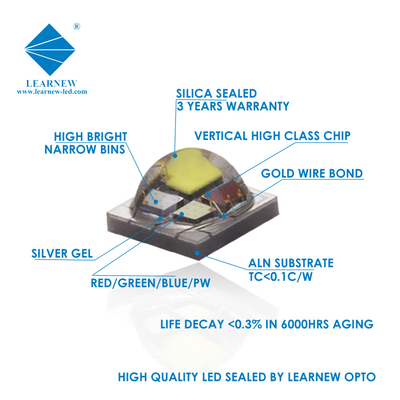 4W High Power SMD3535 RGBW 350mA 620-630nm 520-530nm 460-470nm 3000K Met podiumlichten