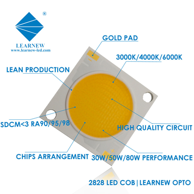 Super Aluminium 2828 Flip Chip Cob Led 30w 50w 100w High Power Led Chip voor kleurconsistentie