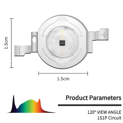 Op maat gemaakte LED-chips met hoge helderheid 2w 0.5w 0.3w 0.2w 5050smd Led-diode voor 3D-printen met rood licht