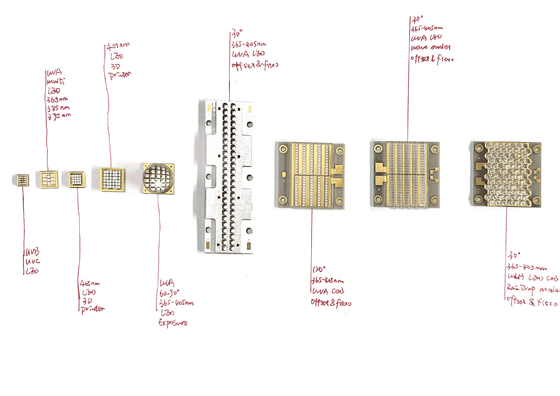 UV-Light Led Bead Diode 1w 3w 10w 50w 100w 200w 300w Uva Uvb Uvc UV LED-Chips