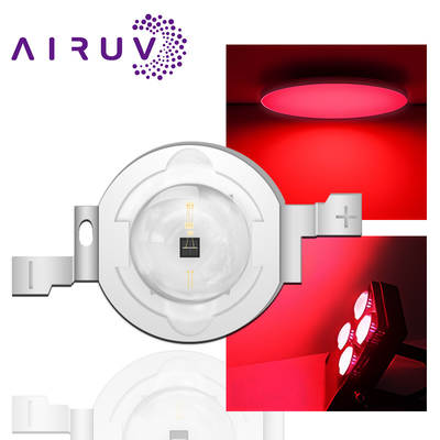 2w Rood Kleur Smd Led Chip 620nm 630nm Voor Led Grow Light / Plant Light