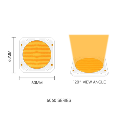 Bi-color Cob Led Chip 6060 Dual CCT 2700K 6500K Cob Chip High Power 300W*2 LEDs