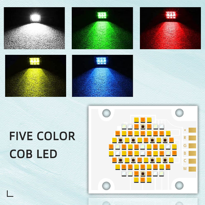 180W Vijfkleurige COB LED-chips RGBCW High Power LED-chip VF 24V EMIT Grootte 32mm Outlet