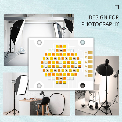 180W Vijfkleurige COB LED-chips RGBCW High Power LED-chip VF 24V EMIT Grootte 32mm Outlet