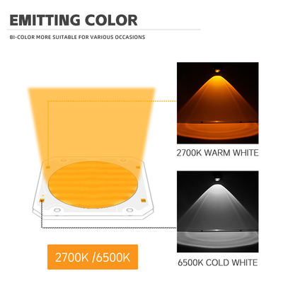 High Power Bi Color 300W 6060 Flip Chip Custom Cob Led Chip Voor commercieel Led Light Stage Light