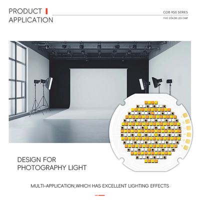 Op maat gemaakte keramische SMD Led R50 chip 2700K 6500K 300W-70W speciale hoek 30 60 90 120 graden IF 1-4A VF 42-46V