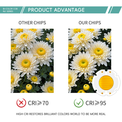 Fabrieksprijs 60X60MM Bi-Color LED Chips SMD LED Panel Full RGB Color Beads 200W Chip