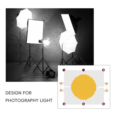 High Power COB LED Chip 1200W Bi kleur 2800k 6500k LED COB Chip voor fotografische lamp