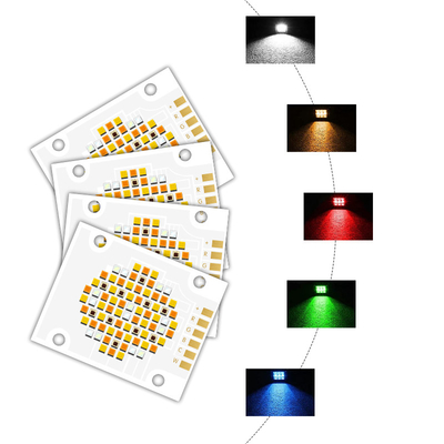 RGBWC Five Color 180W High CRI 95 LED COB Chip 40X50MM LED Chip voor podiumverlichting / flitsverlichting / fotoverlichting
