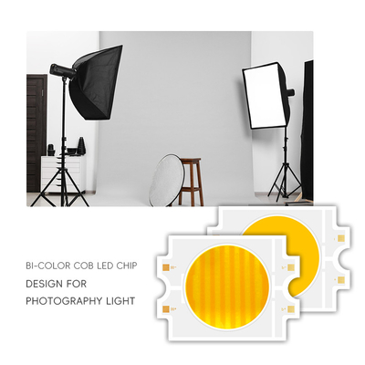 2700K+6500K 4055 CSP LED Cob Chip Tunable Bi Color 100W 200W 300W COB LED-module CRI95