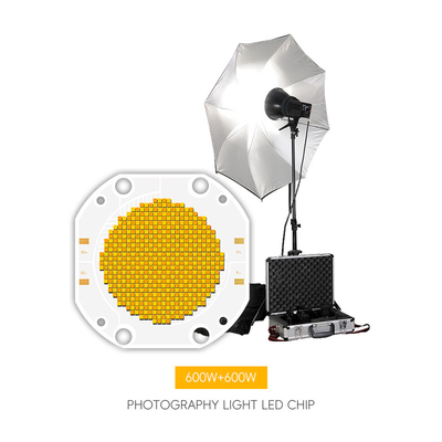 Fabrieksprijs 75*75 60V 600W+600W Dual CCT LED COB Bi Color COB LED Chip High Power COB LED