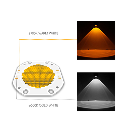 Fabrieksprijs 75*75 60V 600W+600W Dual CCT LED COB Bi Color COB LED Chip High Power COB LED