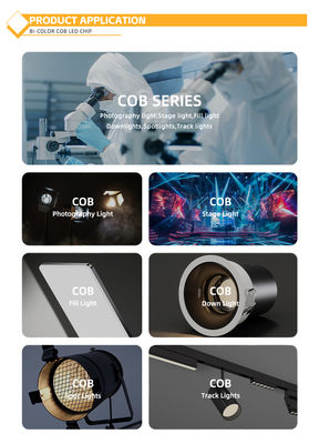 Bi-color High CRI COB LED 30W/40W/50W/80W 2in1 Warm White en Cool White 2424 LED COB Chip