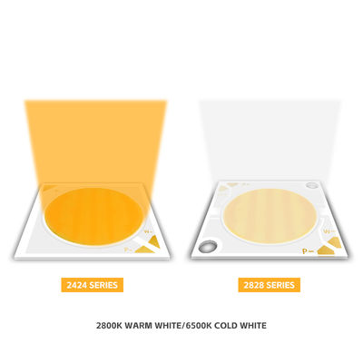 Bi-color High CRI COB LED 30W/40W/50W/80W 2in1 Warm White en Cool White 2424 LED COB Chip
