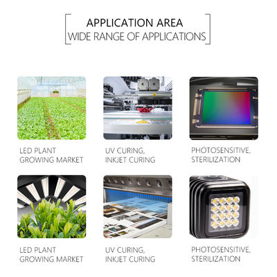 Aanpasbare UV LED Chip SMD 3535 3838 8025 220-420nm 5 jaar garantie