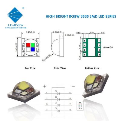 High Power LED Chip met 2 jaar garantie, 10000 werkuren en een Color Rendering Index van 70 voor podium- en landschapsverlichting