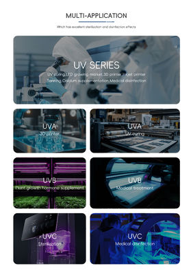 Aanpasbare High Power 0.5w UVC LED Chip SMD LED Chip Flip Chip 250-270nm 5-7V voor industriële waterluchtdesinfectie