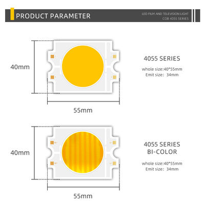 DIMBARE 4055 COB LED CHIP TWEE KLEUREN TWEETINT CCT CRI95 600W 2700-6500K 40000LM DOWNLIGHTS FOTOGRAFISCHE LAMPEN COB CHIP