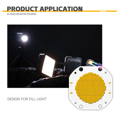600W+600W BICOLOR COB LED CHIP CCT COB 7575 SERIES Afstembare COB LED Chip Fotografische lichten Afstembare witte kleur CRI95 10A