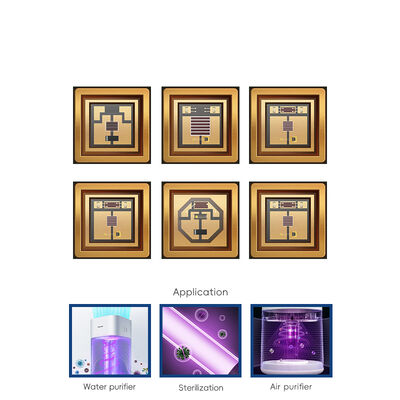 5W-7W UV LED Diode 55mil SMD3838 Hoge Vermogen 365nm 385nm 395nm 405nm UV Uitharding UVled Chips