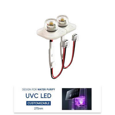 Hoge efficiëntie ECO Prijs UV UV-C DC12V UVC 275nm LED-module 0.5W 40mA IP68 DC24V Waterluchtzuiver 6-10mW
