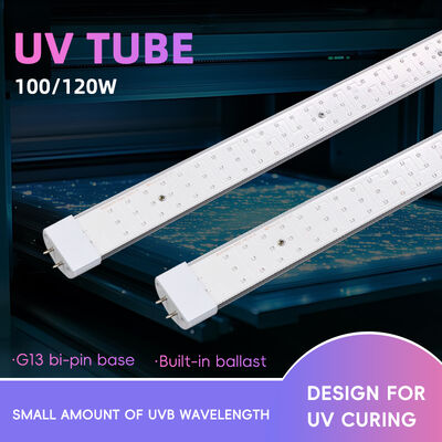 365Nm UV-buis 310Nm Uvb Uva 10 tot 1 verhouding zonnelampenbuis 100W 120W kwik vervangende buis gecertificeerd ISO9001 CE EMC LVD