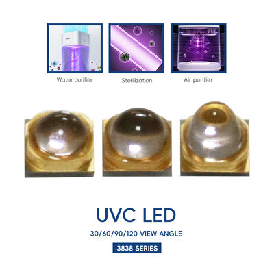 UV LED UV-C LED 3W 110mW 500mA LED 270nm 3838 275nm UV LED's High Power UV UVC LED UV-C LED 265nm UVC