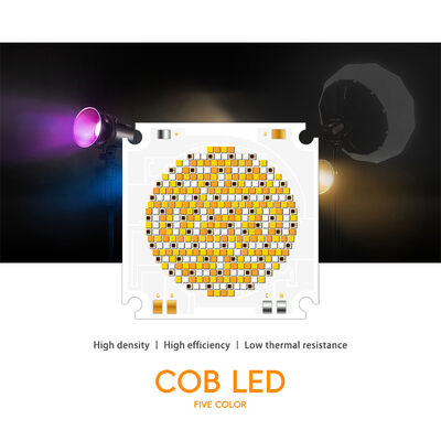 RGBCW 5555 1050W COB LED-chip 2700K 6500K 100-110Lm/W 72-75V 55*55MM